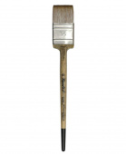 Кисть синтетика флейц имитация мангуста 5Т24С, ручка круглая деревянная, пестрая №50
