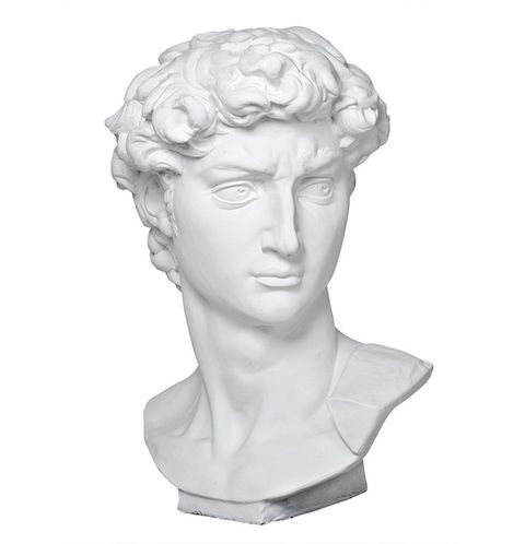 Гипсовая фигура бюст Давида, 43 см