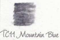 Карандаш угольный тонированный кр.корп.8мм,гриф.-4 мм,водорастворимый,цв.-TC11 Синий горный "Derwent