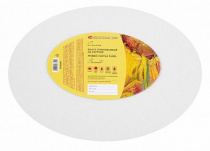 Холст на картоне "Сонет", овальный, 25х35 см, 280 г/м2, 100% хлопок, акриловый грунт, среднее зерно Холст на картоне "Сонет", овальный, 25х35 см, 280 г/м2, 100% хлопок, акриловый грунт, среднее зерно