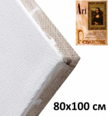 Холст на подрамнике крупнозернистый 80х100см, грунт эмульсионный, лен 100% "Art Реалистик"