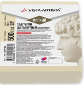 Пластилин скульптурный "VISTA-ARTISTA" СКУЛЬПТАЛИН VSSP-500 Studio 0.5 кг №1 белый мягкий Пластилин скульптурный "VISTA-ARTISTA" СКУЛЬПТАЛИН VSSP-500 Studio 0.5 кг №1 белый мягкий