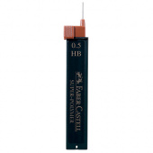 Грифели полимер 12 шт. Faber-Castell для механических карандашей SUPER POLYMER, НВ 0,5мм Грифели полимер 12 шт. Faber-Castell для механических карандашей SUPER POLYMER, НВ 0,5мм