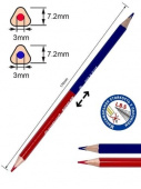 Карандаш разметочный красно-синий ACMELIAE Карандаш разметочный красно-синий ACMELIAE