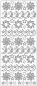 Наклейки "Солнце, месяц, звёзды, " / Медь