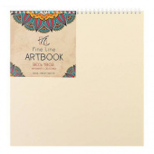 Блокнот для зарисовок, 280х280, 40л. «ARTBOOK QUADRO SUPERBIG» офсет 160г/м, гребень, подложка,