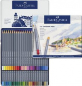 Набор акварельных карандашей Goldfaber Aqua, в металлической коробке, 48 шт "Faber-Castell"