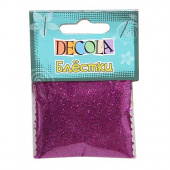 Блестки декоративные 0,3 мм. Лиловый "Decola" Блестки декоративные 0,3 мм. Лиловый "Decola"