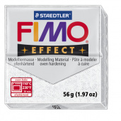 Пластика "Fimo effect", брус 56гр.Глиттер Белый Пластика "Fimo effect", брус 56гр.Глиттер Белый