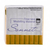 Пластика "Sonnet" Желтый с блестками, брус 56гр. Пластика "Sonnet" Желтый с блестками, брус 56гр.