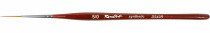 Кисть синтетика под колонок № 05/0 серия DS43R "страйпер" д/мод.ногтей, руч.кор. Бордо "Roubloff"