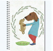 Скетчбук "Портреты Звериков" 145*203мм. (А5) 100 г/кв.м. 60 листов, гребень, твердая обложка