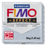 Пластика "Fimo effect", брус 56гр.Глиттер Серебро Пластика "Fimo effect", брус 56гр.Глиттер Серебро