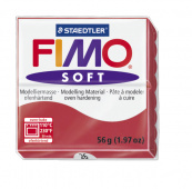 Пластика "Fimo soft", брус 56гр. Вишневый Пластика "Fimo soft", брус 56гр. Вишневый