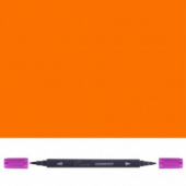 Аквамаркер "Сонет", двусторонний (кисточка и тонкий стержень), Оранжевый Аквамаркер "Сонет", двусторонний (кисточка и тонкий стержень), Оранжевый