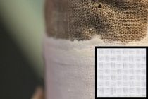 Холст грунтованный, масляным грунтом, в рулоне Лён 1.1 х 2м "Живописный" № 914 "4 Пальца"