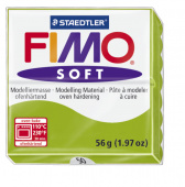Пластика "Fimo soft", брус 56гр. Светло-зеленый Пластика "Fimo soft", брус 56гр. Светло-зеленый