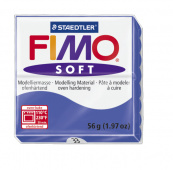 Пластика "Fimo soft", брус 56гр. Блестящий синий Пластика "Fimo soft", брус 56гр. Блестящий синий