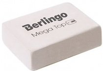 Ластик Berlingo "Mega Top", прямоугольный, натуральный каучук, 26*18*8мм Ластик Berlingo "Mega Top", прямоугольный, натуральный каучук, 26*18*8мм