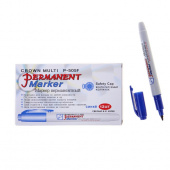 Маркер перманентный "P-505-F" синий, пулевидный, 1мм "Crown" Маркер перманентный "P-505-F" синий, пулевидный, 1мм "Crown"