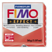Пластика "Fimo effect", брус 56гр.Полупрозр. Красный Пластика "Fimo effect", брус 56гр.Полупрозр. Красный