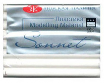 Пластика "Sonnet" Белый бриллиант, брус 56гр. Пластика "Sonnet" Белый бриллиант, брус 56гр.