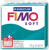 Пластика "Fimo soft", брус 57гр. Тёмная бирюза Пластика "Fimo soft", брус 57гр. Тёмная бирюза