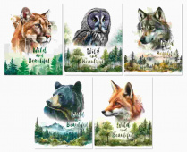 Тетрадь 48л., А5, клетка BG "Животные", суперэконом