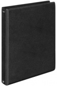 Тетрадь на кольцах А5, 160л., 60-65 г/м2 (2 блока), BG, обл. ПВХ, черный