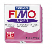 Пластика "Fimo soft", брус 56гр. Малиновый Пластика "Fimo soft", брус 56гр. Малиновый