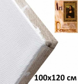 Холст на подрамнике крупнозернистый 100х120см, грунт эмульсионный, лен 100% "Art Реалистик"