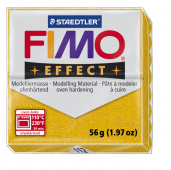 Пластика "Fimo effect", брус 56гр.Глиттер Золотой Пластика "Fimo effect", брус 56гр.Глиттер Золотой