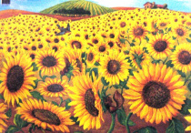 Декупажная карта 50х70см., тема Подсолнухи "Maimeri" Декупажная карта 50х70см., тема Подсолнухи "Maimeri"