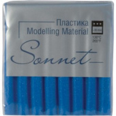 Пластика "Sonnet" Синий с блестками, брус 56гр. Пластика "Sonnet" Синий с блестками, брус 56гр.