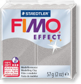 Пластика "Fimo effect", брус 57гр. Светлое серебро Пластика "Fimo effect", брус 57гр. Светлое серебро