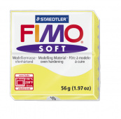 Пластика "Fimo soft", брус 56гр. Лимонный Пластика "Fimo soft", брус 56гр. Лимонный