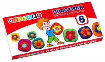 Пластика "Чудо-Цветик" 6 цв Пластика "Чудо-Цветик" 6 цв