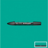 Маркер Brushmarker двухсторонний на спирт.основе цв.G956 Синий океан Winsor&Newton