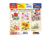 Салфетка для декупажа (1шт.) (Уп. 6 мотивов по 2шт) "Летние цветы" "Kreul" Салфетка для декупажа (1шт.) (Уп. 6 мотивов по 2шт) "Летние цветы" "Kreul"