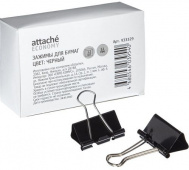 Зажимы для бумаг 51мм Attache Economy 12шт черные, картонная коробка Зажимы для бумаг 51мм Attache Economy 12шт черные, картонная коробка