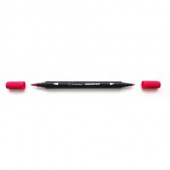 Аквамаркер "Сонет", двусторонний (кисточка и тонкий стержень), Краплак красный Аквамаркер "Сонет", двусторонний (кисточка и тонкий стержень), Краплак красный