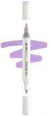 Маркер акриловый двусторонний "Сонет", перо кисть/пуля, Лиловый R714