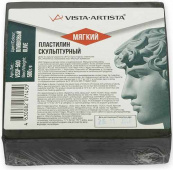 Пластилин скульптурный "VISTA-ARTISTA" СКУЛЬПТАЛИН VSSP-500 Studio 0.5 кг №3 оливковый мягкий Пластилин скульптурный "VISTA-ARTISTA" СКУЛЬПТАЛИН VSSP-500 Studio 0.5 кг №3 оливковый мягкий