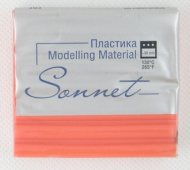 Пластика "Sonnet" коралловый , брус 56 г. Пластика "Sonnet" коралловый , брус 56 г.