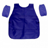 Фартук - накидка для труда с 2 карманами и нарукавниками, Тёмно-синий, ПВХ, 570х480мм. ФН 3 Фартук - накидка для труда с 2 карманами и нарукавниками, Тёмно-синий, ПВХ, 570х480мм. ФН 3