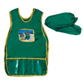 Фартук-накидка с пласт.карман.+нарукав. для работы с красками на 10-14 лет Фартук-накидка с пласт.карман.+нарукав. для работы с красками на 10-14 лет