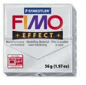 Пластика "Fimo effect", брус 56гр.Металлик Серебро Пластика "Fimo effect", брус 56гр.Металлик Серебро