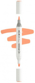 Маркер акриловый двусторонний "Сонет", перо кисть/пуля, Лососевый Y914