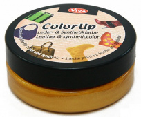 Краска для кожи и синтетики Color up, 50 мл, золото "Viva" Краска для кожи и синтетики Color up, 50 мл, золото "Viva"