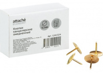 Кнопки канцелярские Attache Economy, омедненные 9,5мм 50шт, картонная упаковка Кнопки канцелярские Attache Economy, омедненные 9,5мм 50шт, картонная упаковка